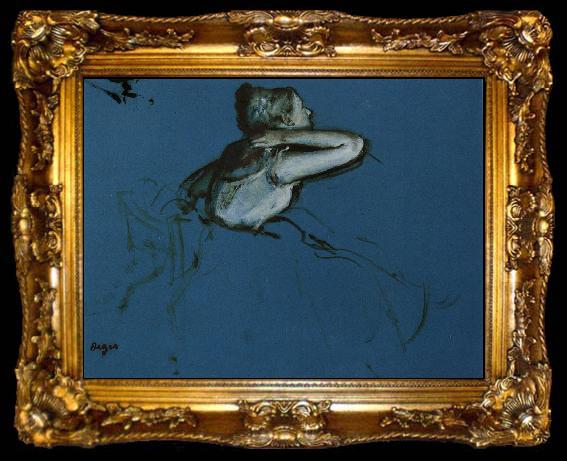 framed  Edgar Degas Seated Dancer, ta009-2